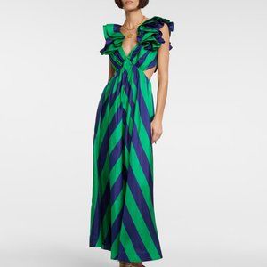 Zimmermann Striped Silk Dress